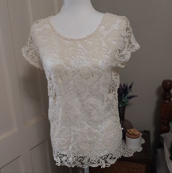 APT 9 Tops - APT 9 Crocheted Top